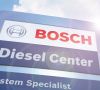 Ein Bosch-Schild mit der Anzeige für sein  Diesel Center.