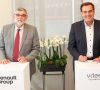 Gilles Le Borgne, EVP Engineering der Renault Group und Andreas Wolf, CEO Vitesco Technologies