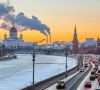 Moskau, Russland, Pkw, Automarkt, Winter