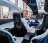Daimlers Entwicklungsvorstand Thomas Weber im Mercedes Generation EQ